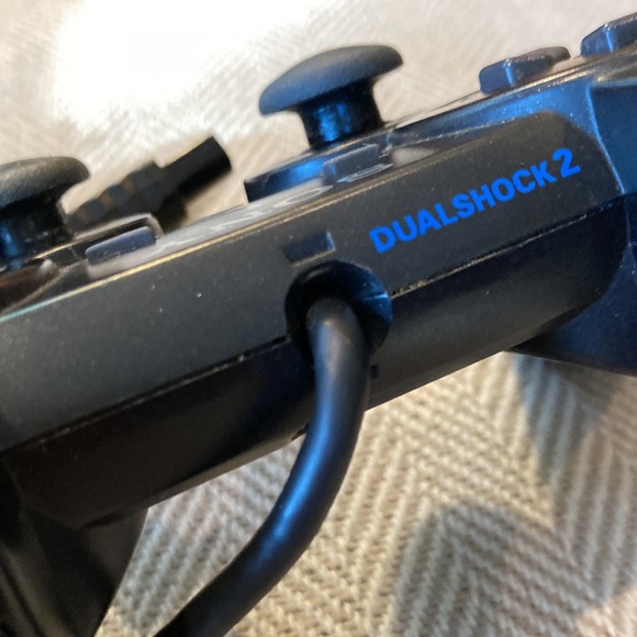 Sony PlayStation 2 dual shock 2 controllers blue black - Picture 12 of 14